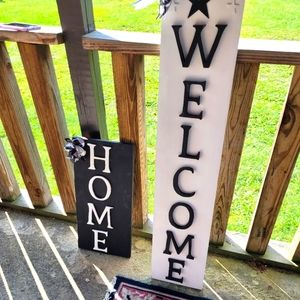 Welcome & Home signs